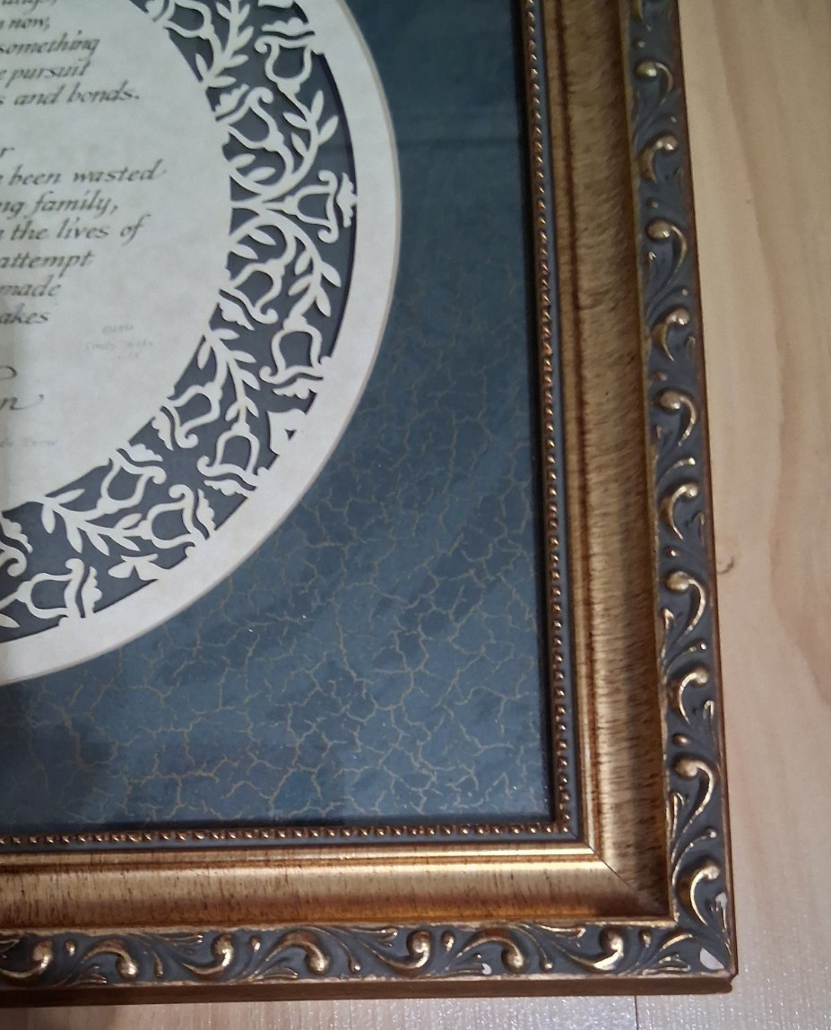 Cindy Jacobs Laser-Cut Papercut 1998 James Dobson "END OF MY DAYS" Framed 16x16