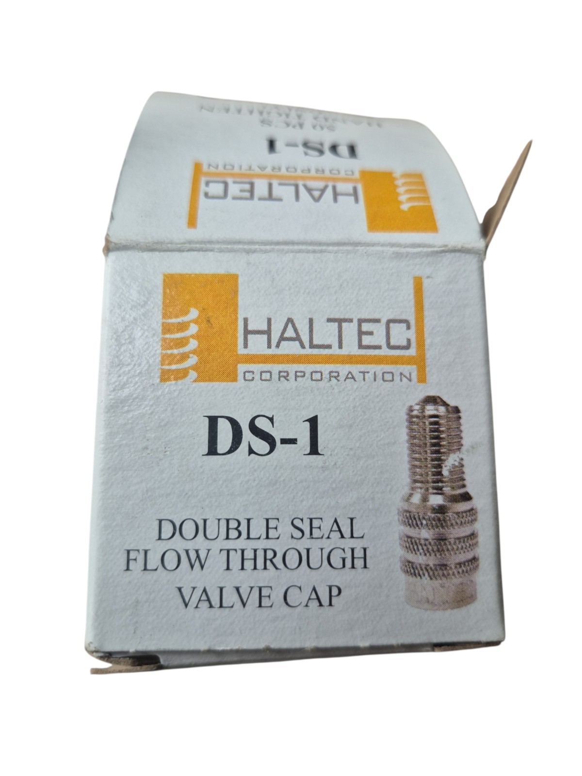 Haltec DS-1 Double Seal Flow-Through Valve Cap Pack of 50