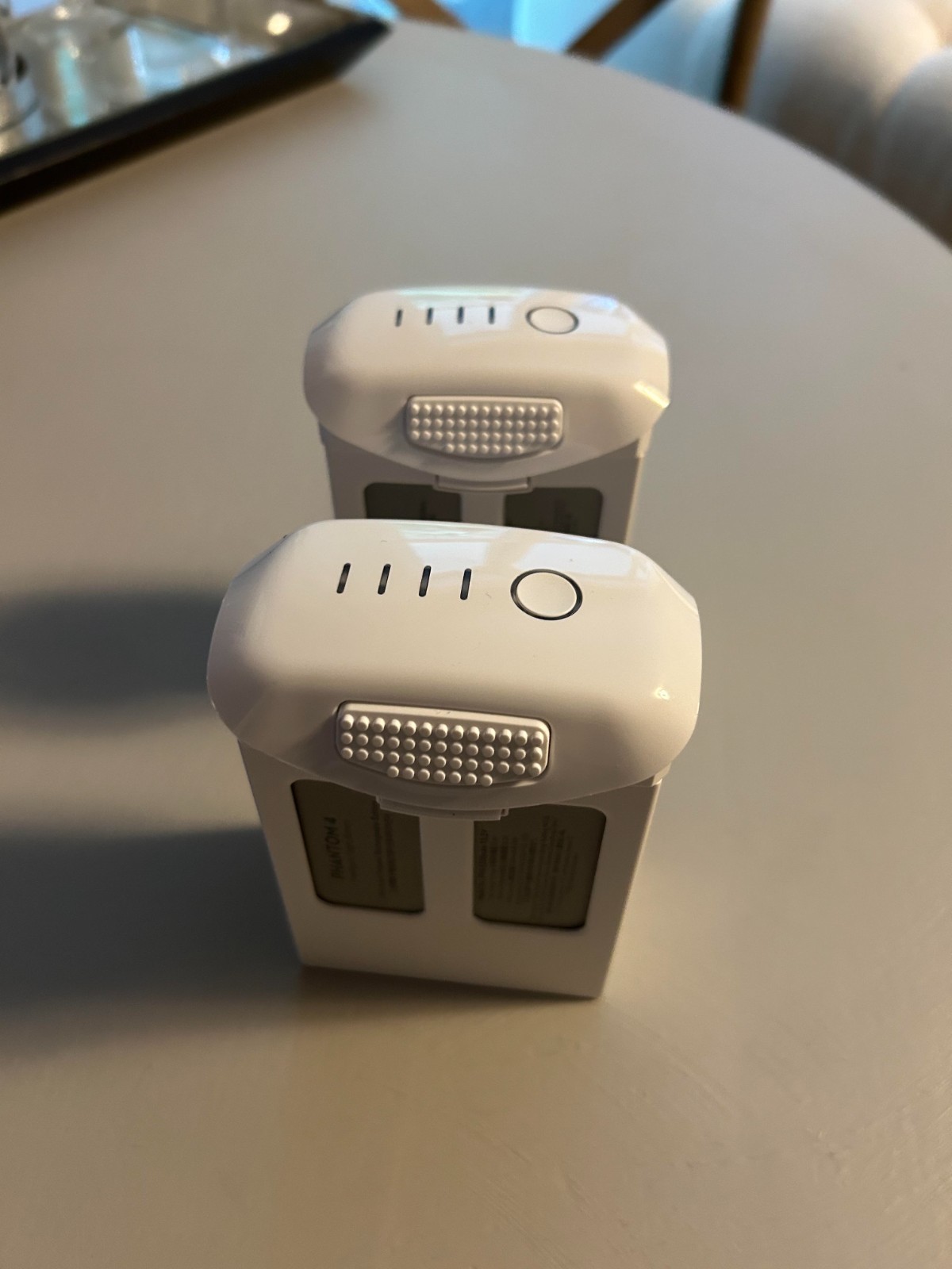 Two DJI Phantom 4 Intelligent Flight Drone Batteries -- FOR REPAIR