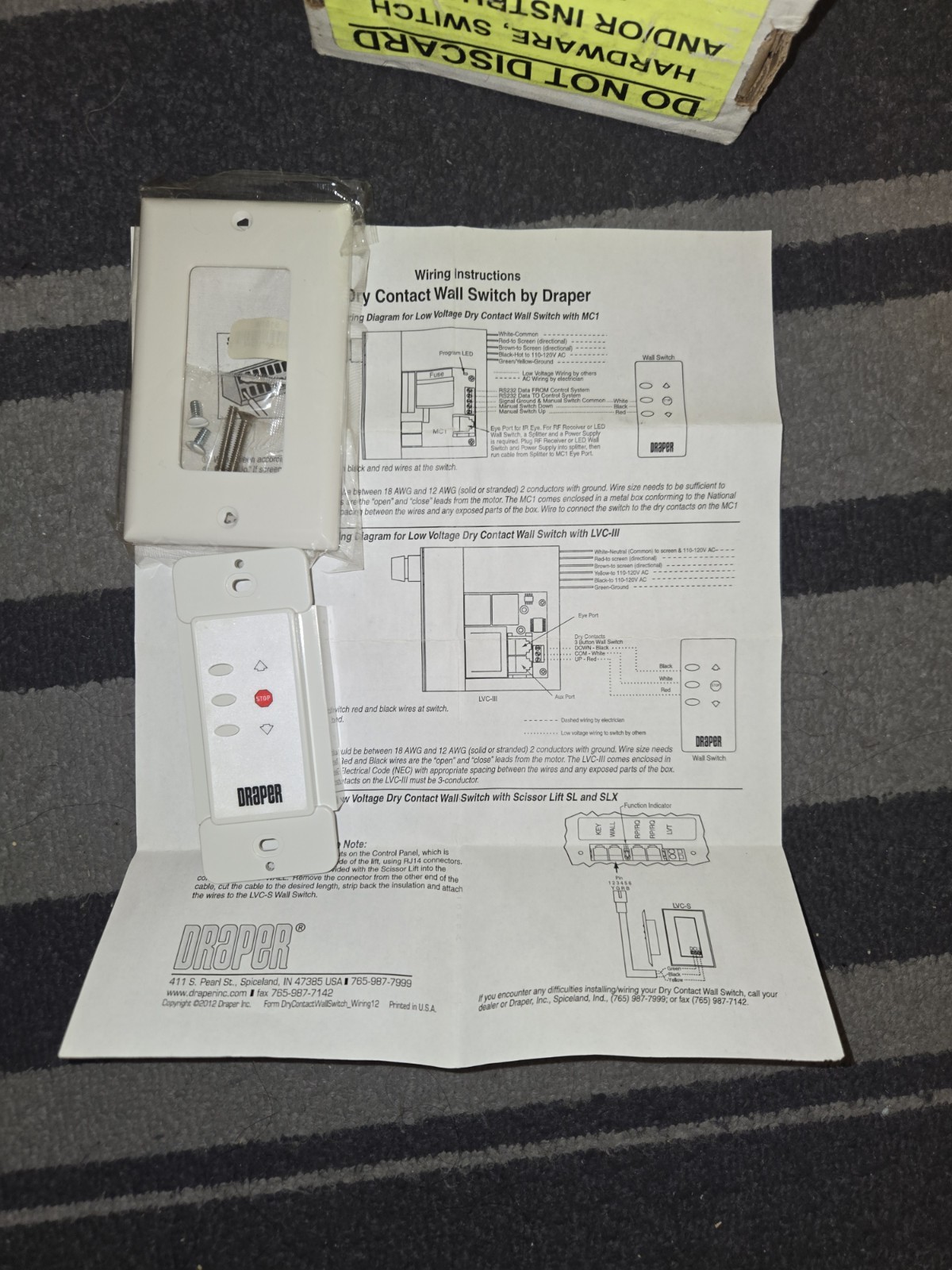The Access Electric Projection Screen by Draper Model UAV-15-484930