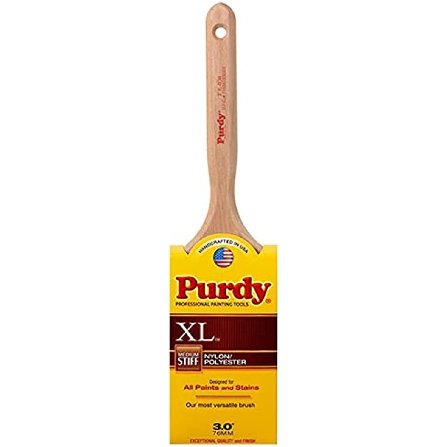 3" Purdy 144064330 XL Bow Flat Sash Paint Brush, Tynex Orel