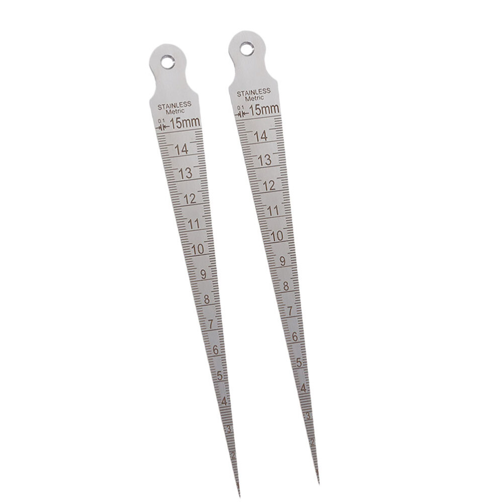 4 Pcs Pipe Tool Metric Taper Gauge Aperture Ruler Pipefitter Tools
