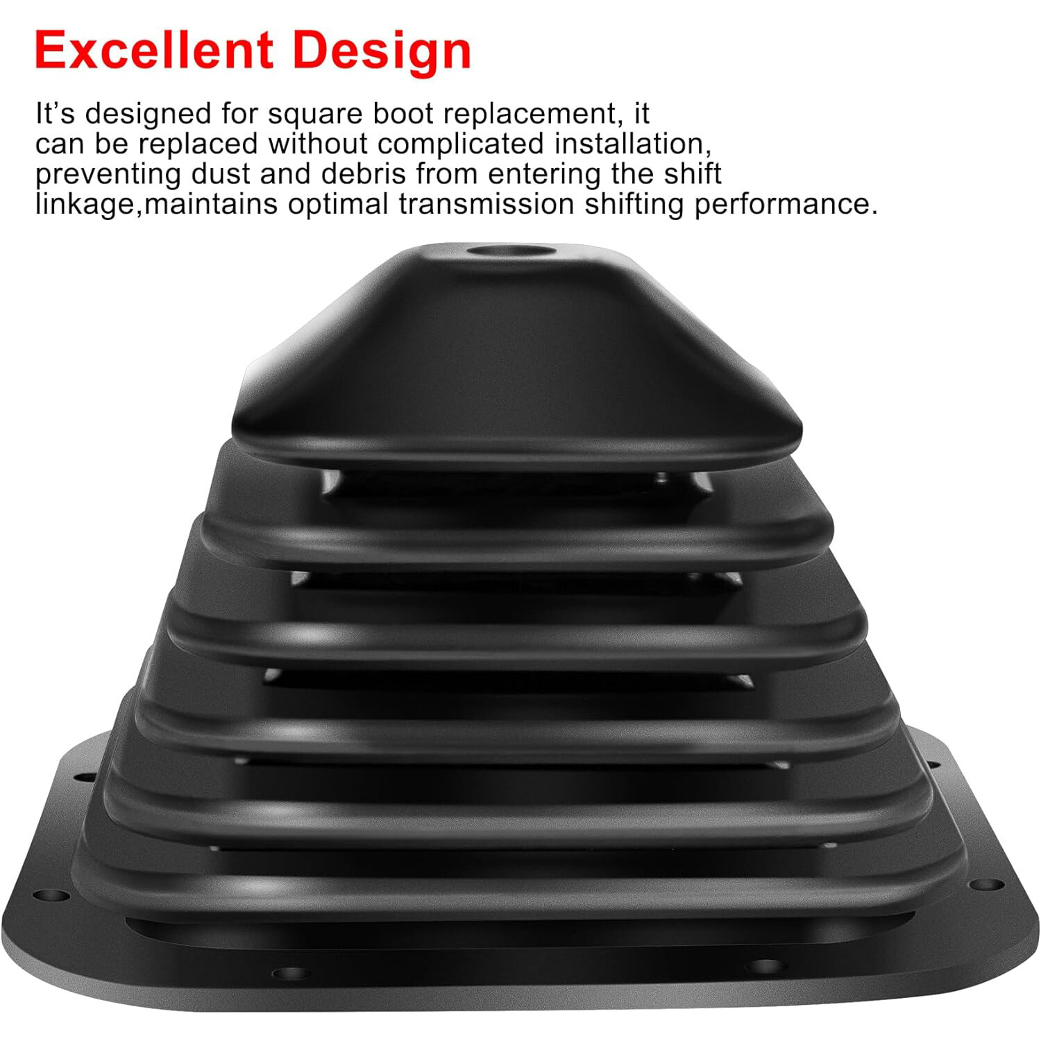 924-5405 Automatic/Manual Transmission Shift Boot Fit for Kenworth Models, Black