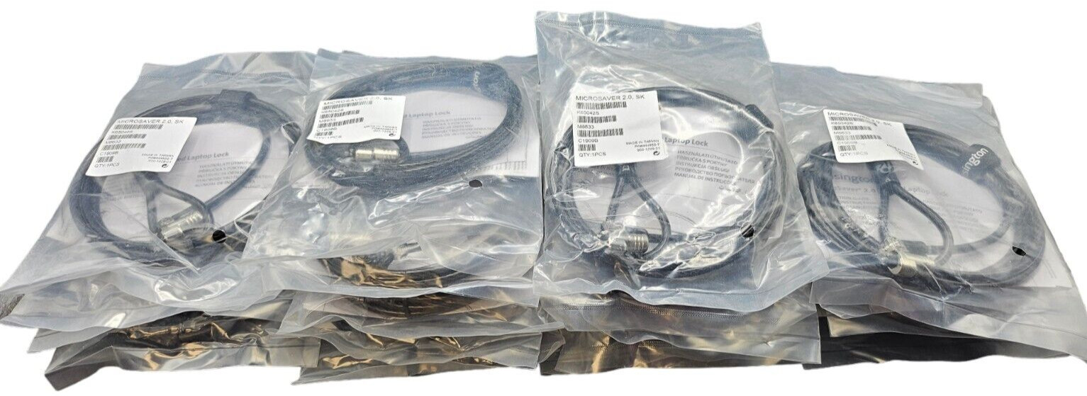 Lot of 18 - Kensington MicroSaver 2.0 Keyed Laptop Lock | All Brand New!