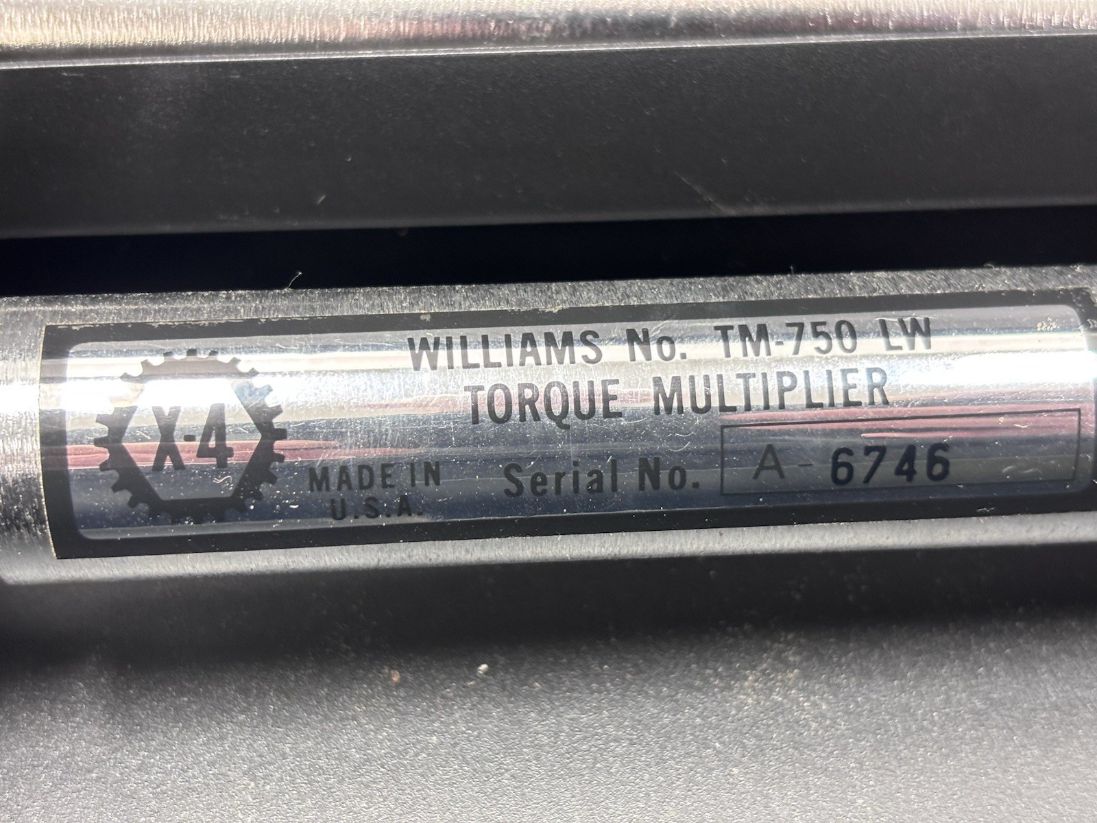 Williams TM-750LW Torque Multiplier - Multiple Pieces- -EXCELLENT CONDITION-