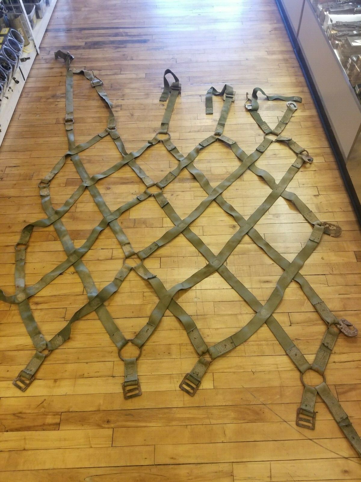 Military Aircraft Ship Pallet Cargo Net Load Tie Pickup Truck Bed Trailer USED