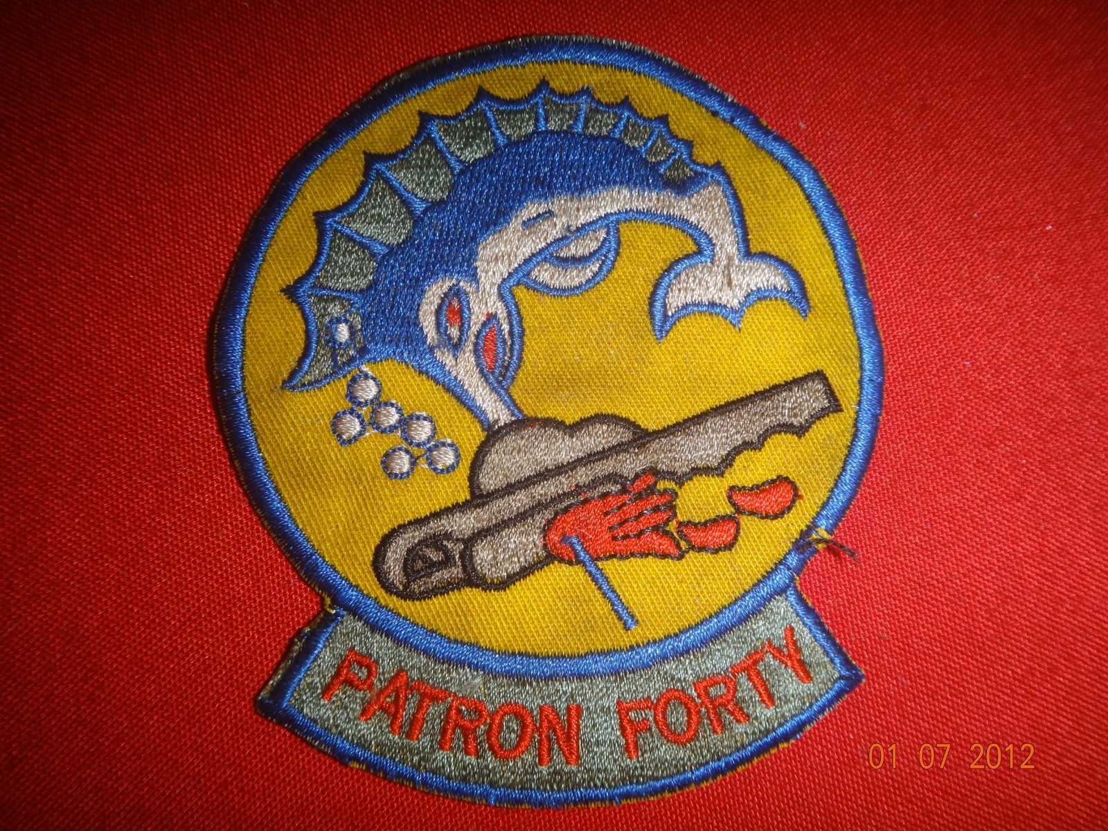 US Navy Patrol Squadron PATRON FORTY VP-40 Vietnam War Patch