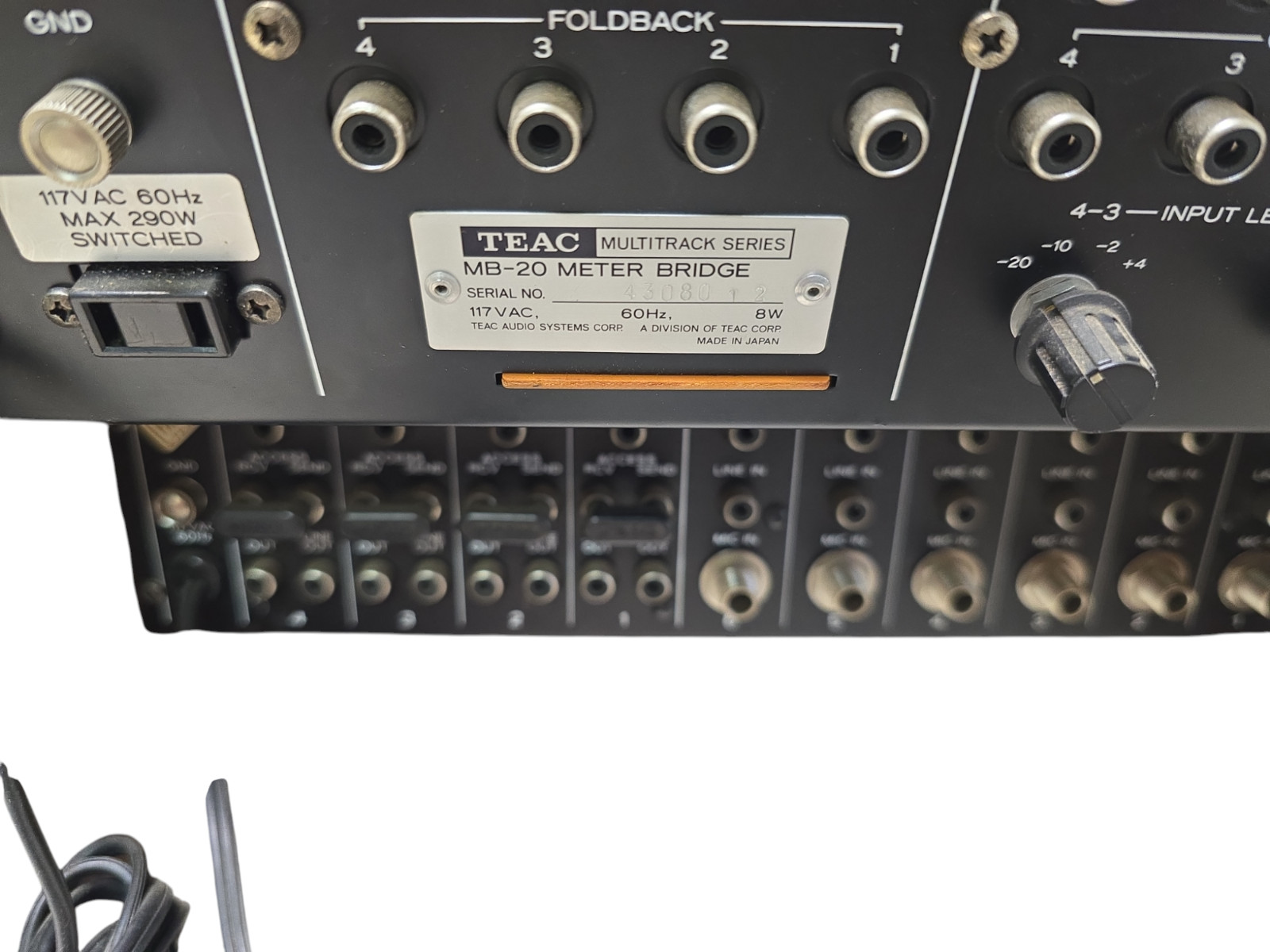 Teac Model 2A Multitrack Mixing Console w/ MB-20 Meter Bridge | Tested