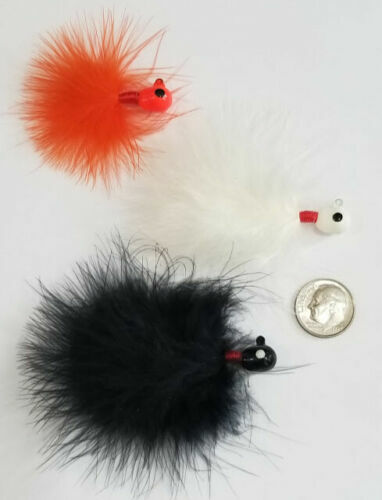 3 x Floating Head Steelhead Hair Jig Marabou Trout Walleye Fishing Lure U Choose