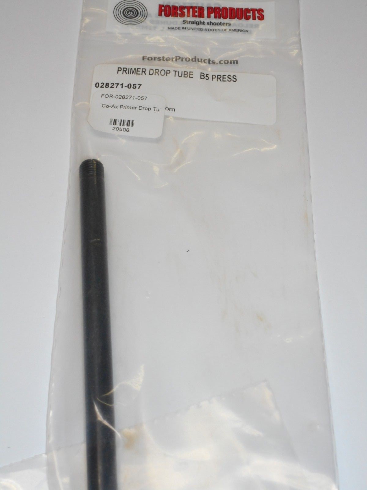Forster - Co-Ax Press - Primer Drop Tube for B3