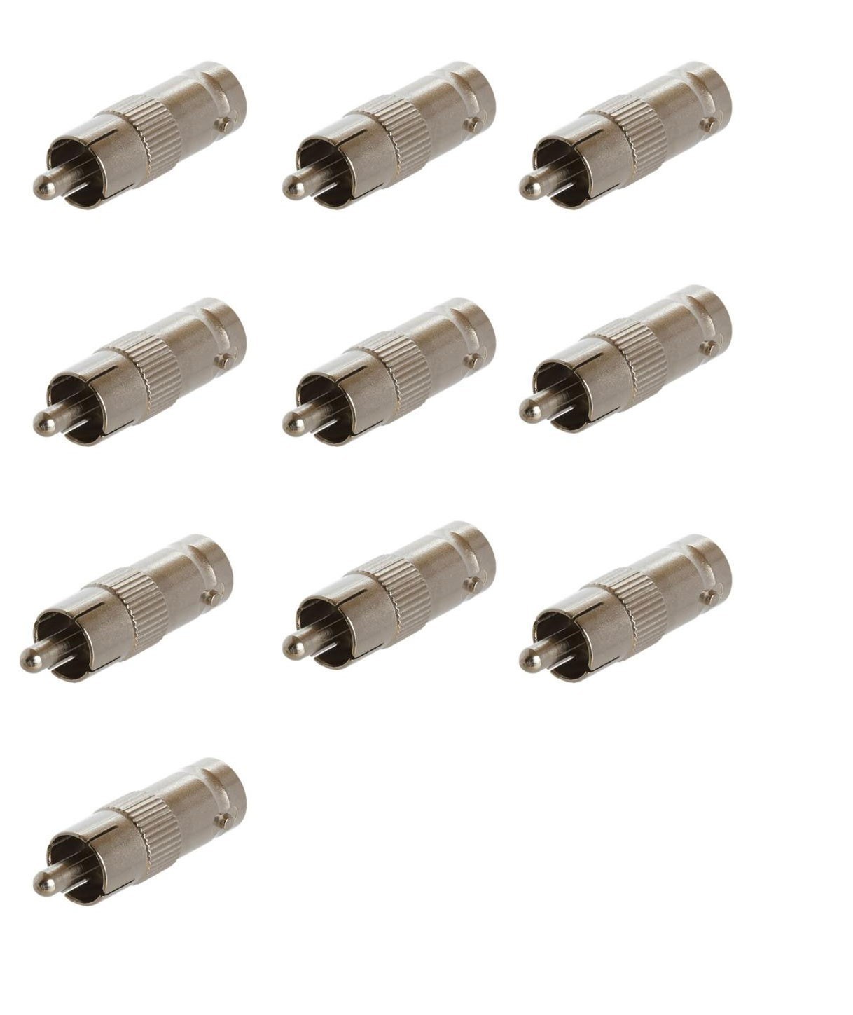 10pcsx BNC Female to RCA Male Connector