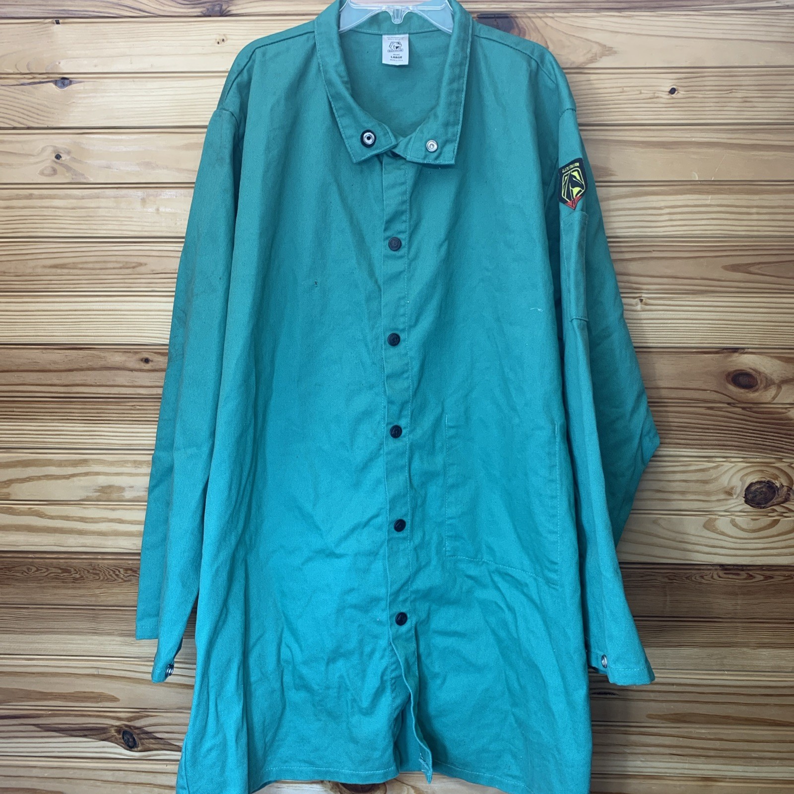 Revco Black Stallion 30" TruGuard 200 FR Cotton Welding Jacket, Green Size Large