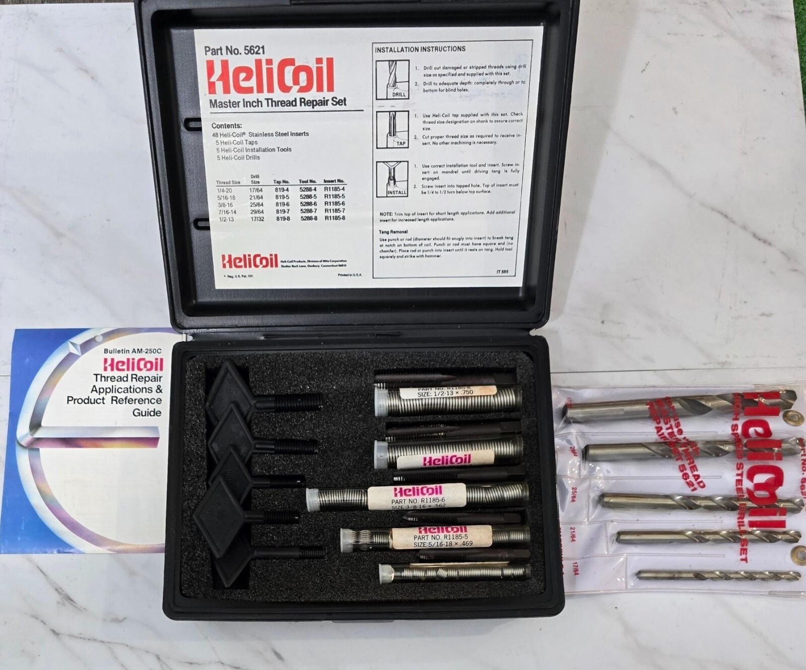 Helicoil Part No. 5621 Master Thread Repair Set