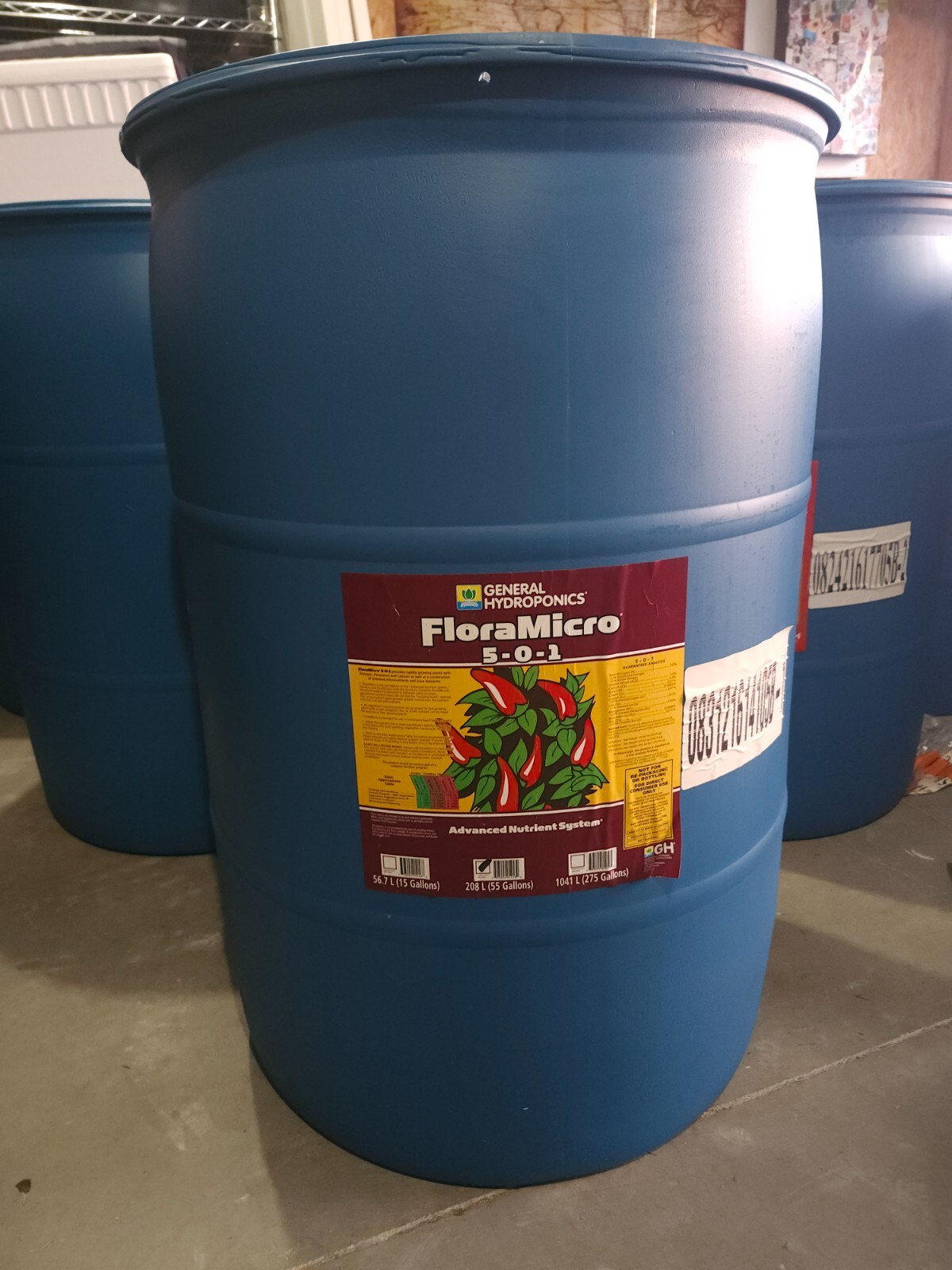 General Hydroponic Nutrients - Flora Micro - 55 gal Drum