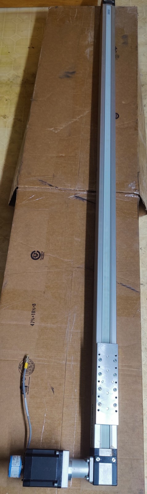 Unimotion MRJ 65 1750 L10L Belt Driven Linear Rail 85.5" With motor and encoder