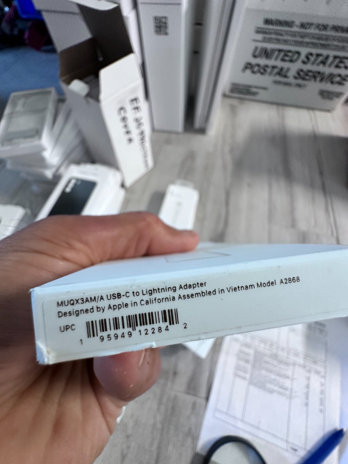 GENUINE Apple USB-C to Lightning Adapter MUQX3AM/A A2868 opened box, new.