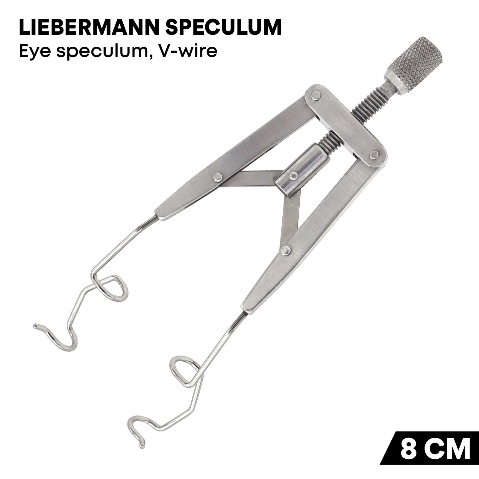 Liebermann Eye Speculum 8cm V-Wire German Stainless Steel Ophthalmic Instruments