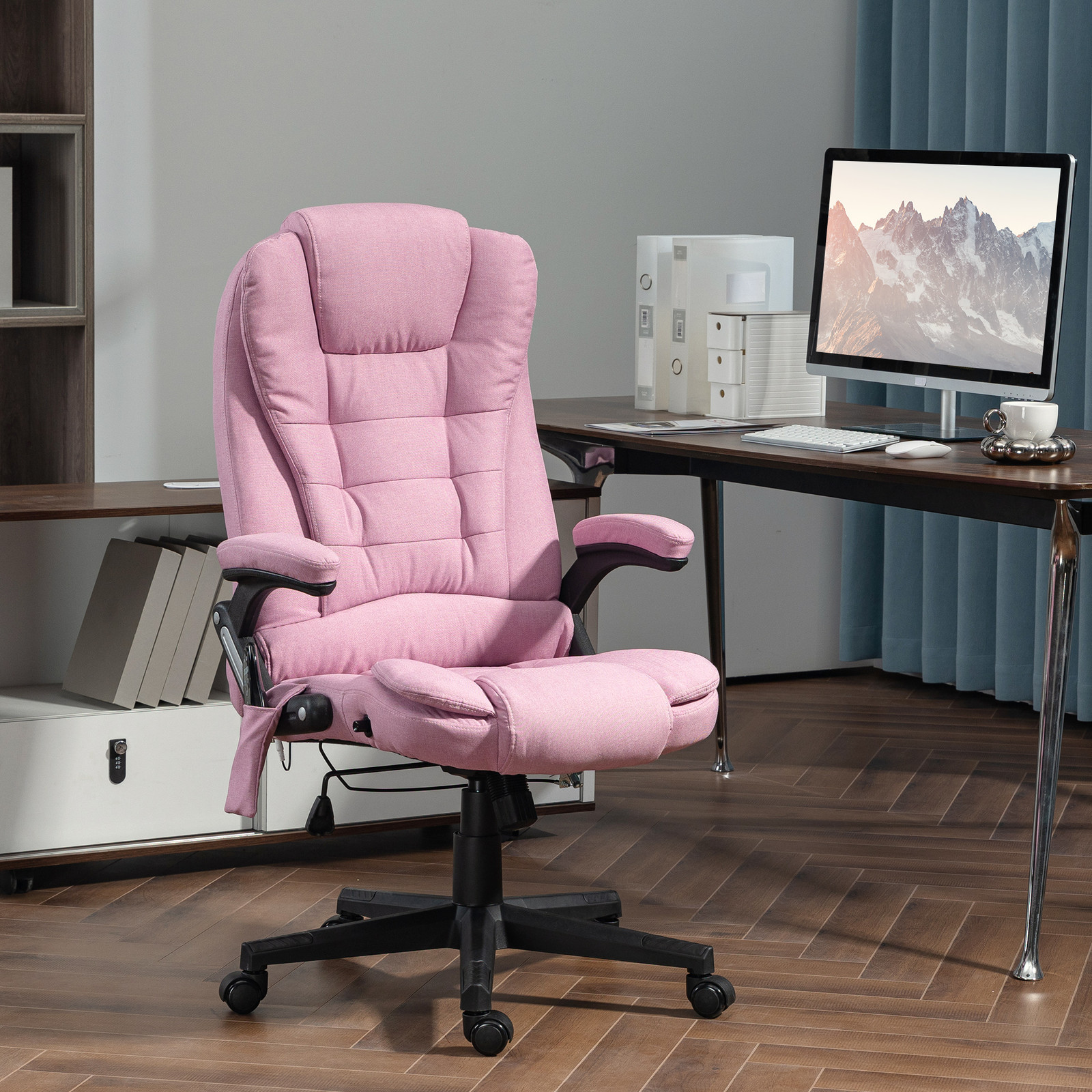 Vinsetto 6 Point Vibrating Massage Office Chair with Lumbar Heat