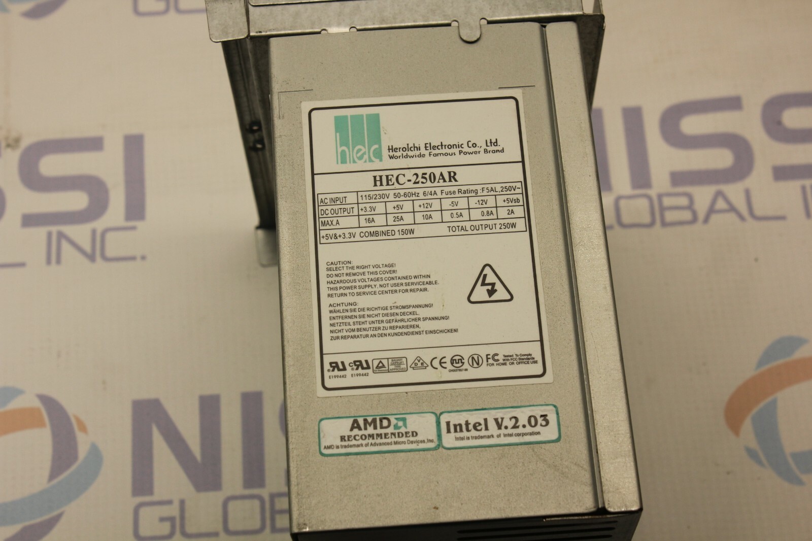 HEROLCHI ELECTONICS HEC-250AR 250W POWER SUPPLY