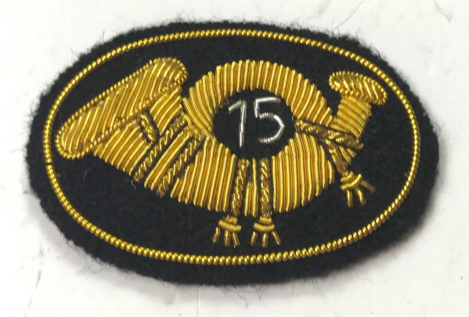 CIVIL WAR 15TH INFANTRY HAT CAP KEPI INSIGNIA-SMALL