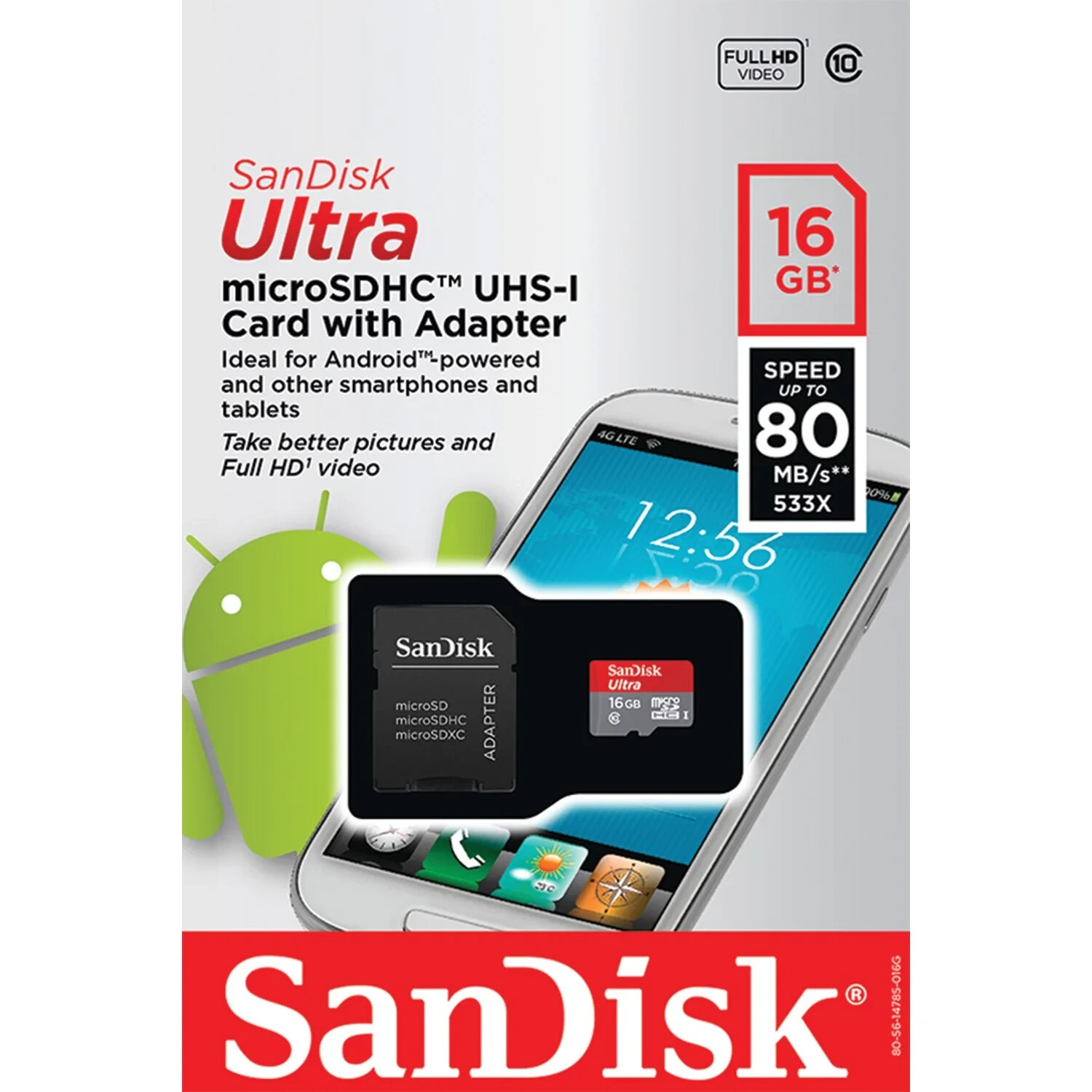 Sandisk Ultra 16 Gb Microsd High Capacity [microsdhc] - Class 10/uhs-i