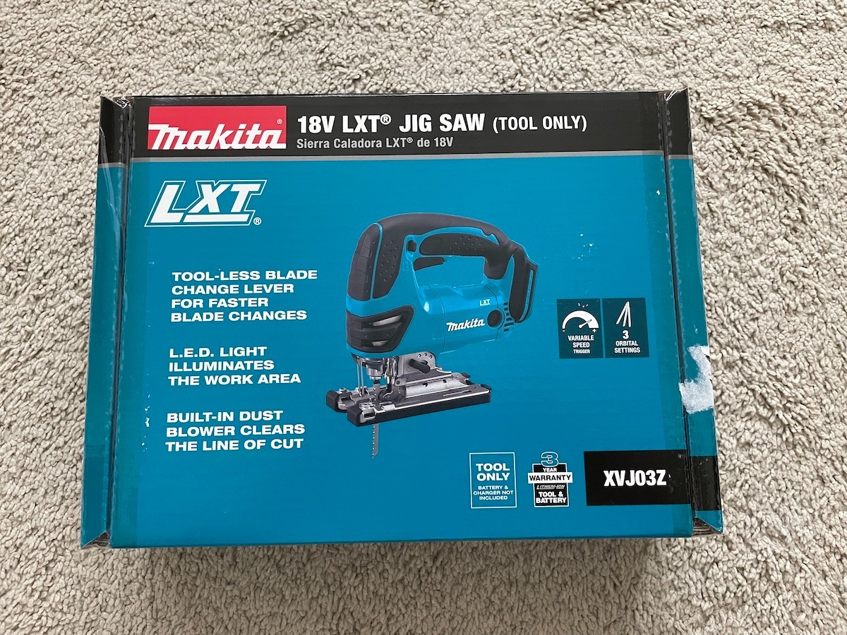 Makita XVJ03Z 18 Volt 2600 SPM Lithium Ion Cordless Battery Jig Saw (Tool Only)
