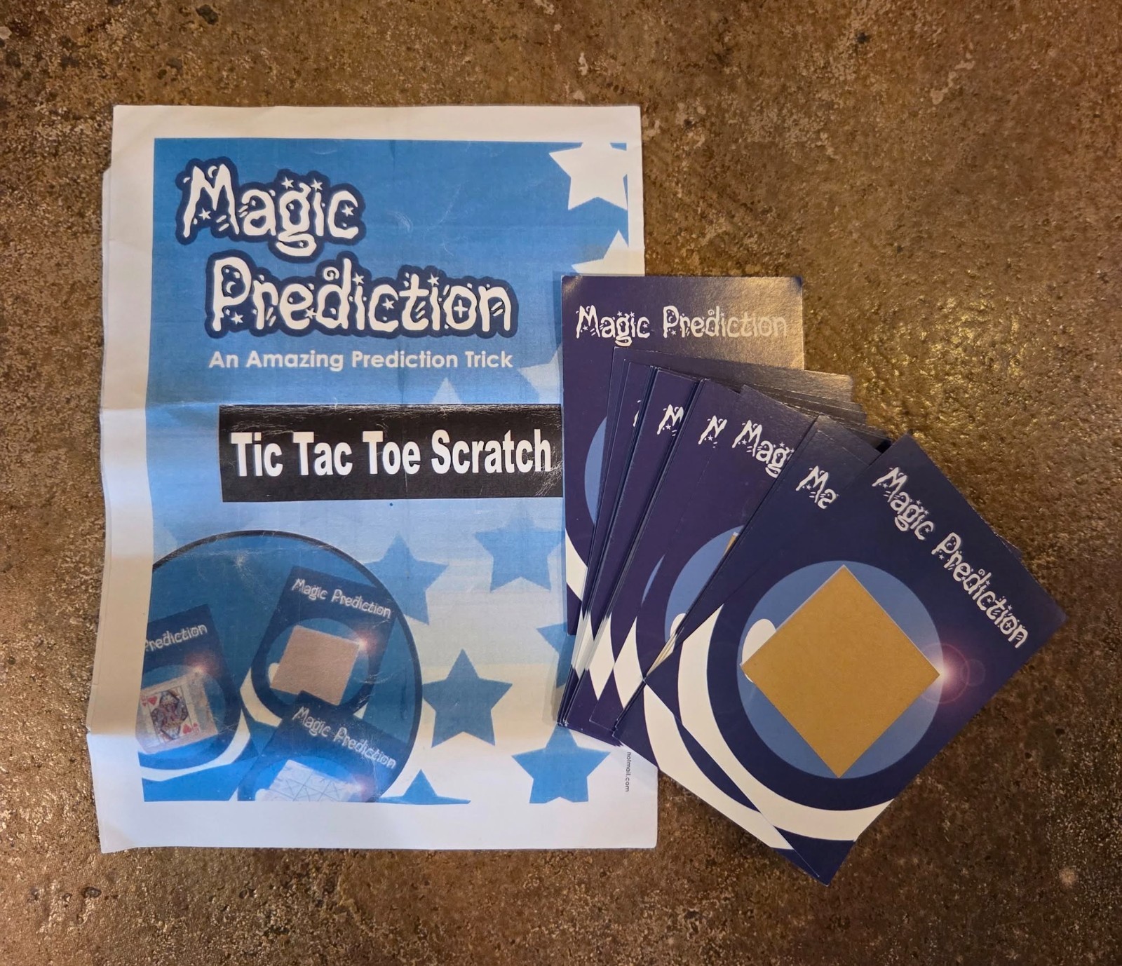 Tic Tac Toe Scratch Magic Mentalism Tricks