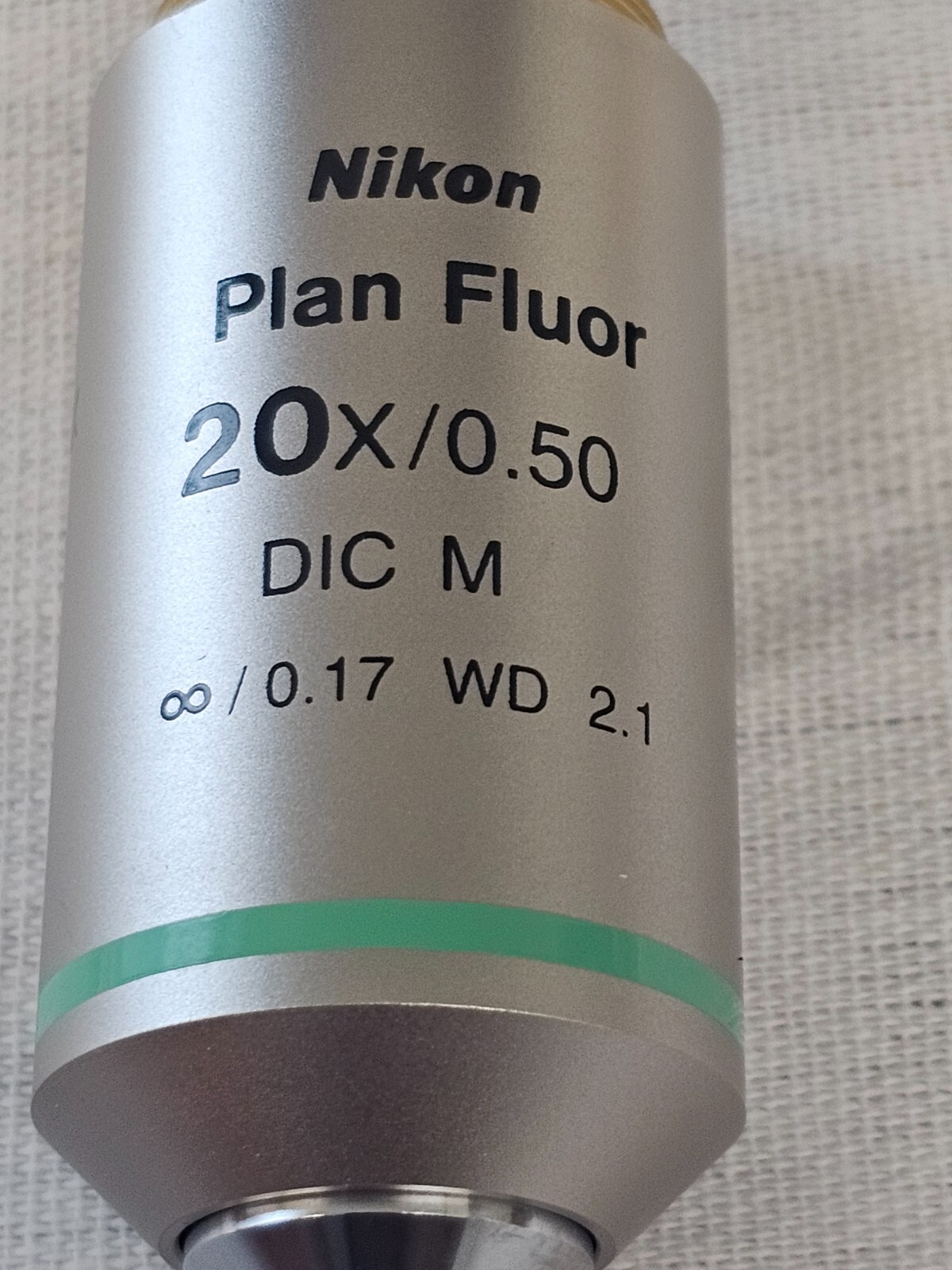 Nikon E800 Microscope Objective Plan Fluor 20X/0.50 DIC M 0.17 WD 2.1 Japan