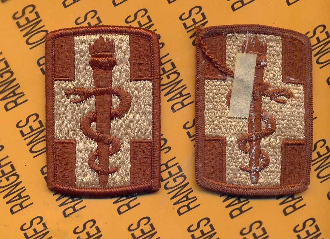 US Army 330th Medical Brigade Desert DCU uniform patch