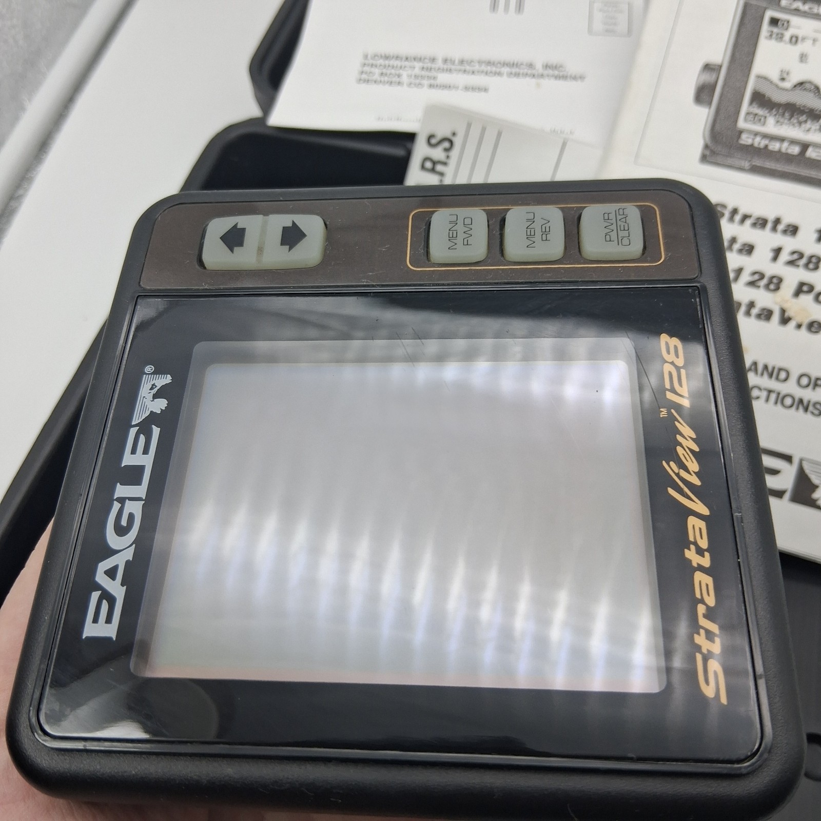 Eagle Strata View 128 Portable Fish Finder, Box, Instructions *UNTESTED READ*