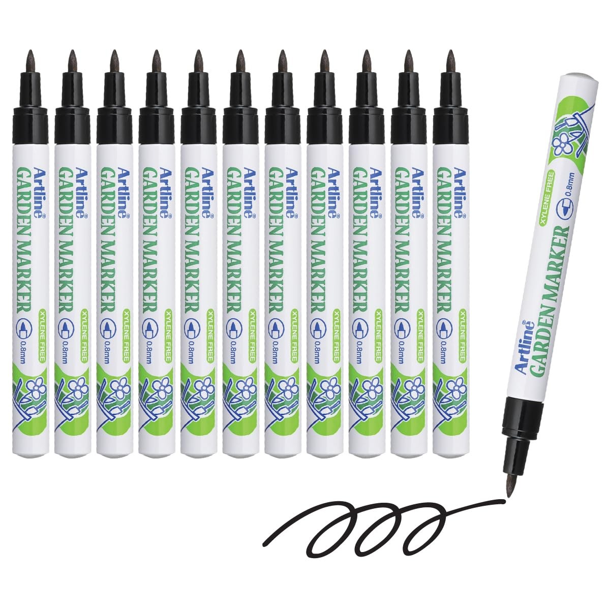 Artline Ek-780 Garden Markers, 0.8 Mm Writing Width, Uv Resistant, Wat