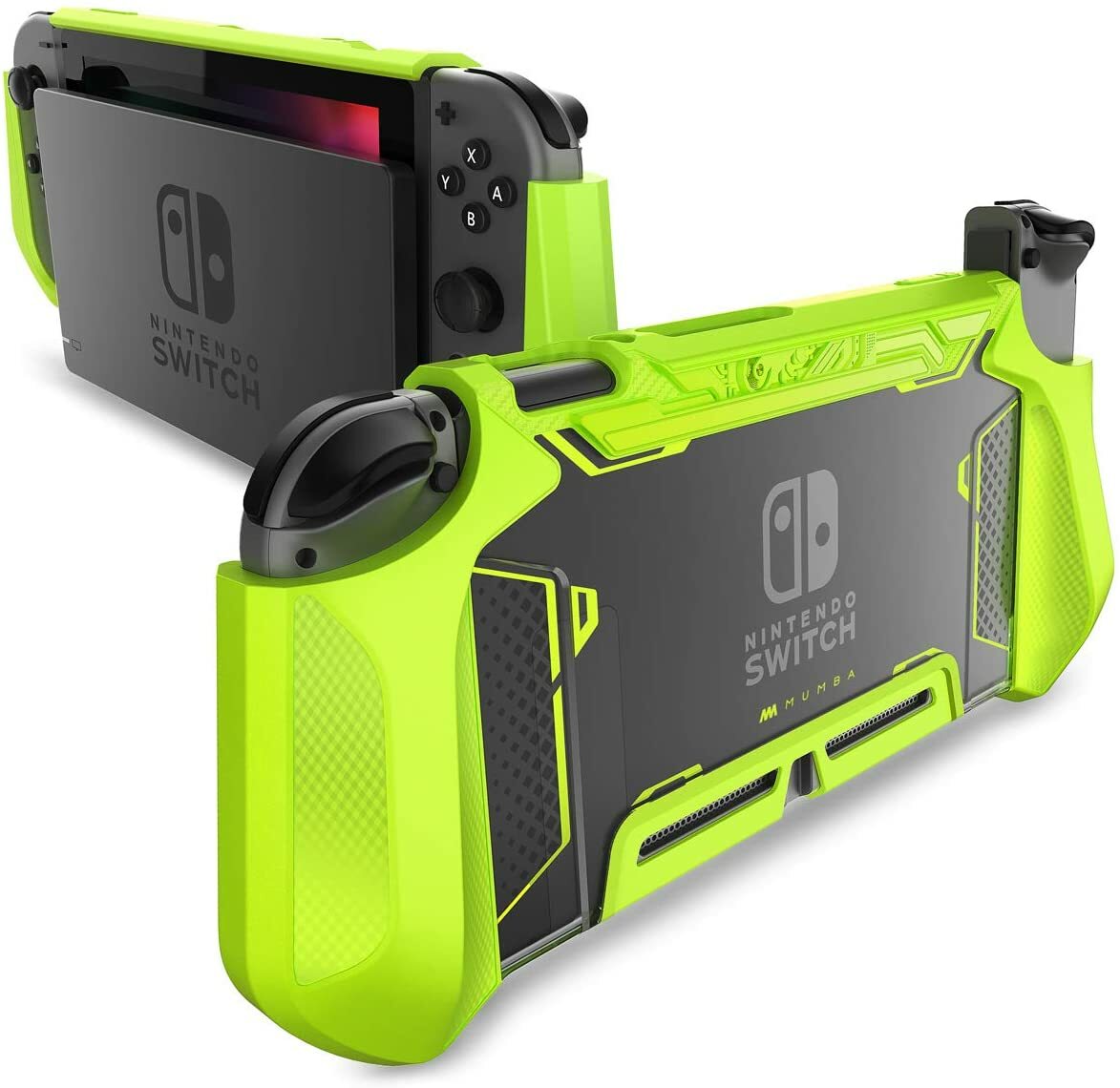 Mumba For Nintendo Switch Console Joy-Con Controller TPU Grip Case Rugged Cover