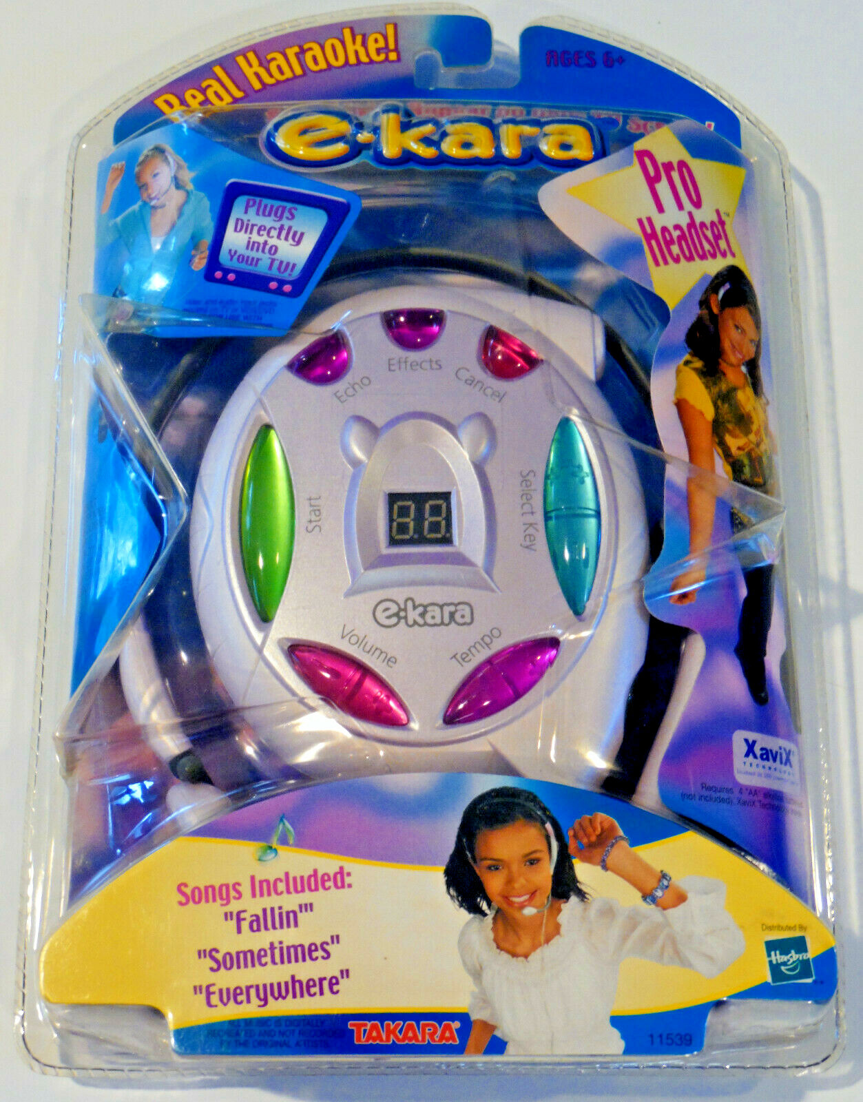 E-Kara Karaoke Pro Headset Plug & Play Karaoke Hasbro Ekara-- Factory Sealed