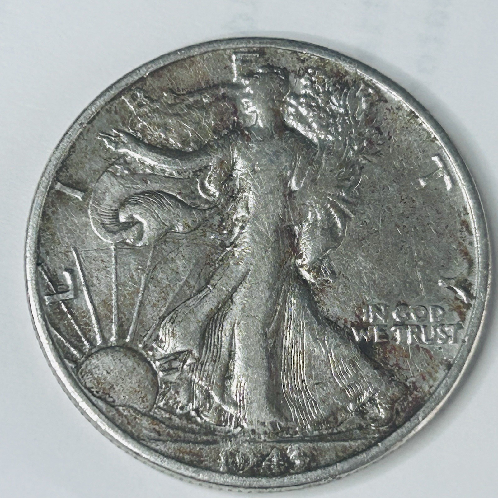 1943-S Walking Liberty Half Dollar Circulated  WL43S
