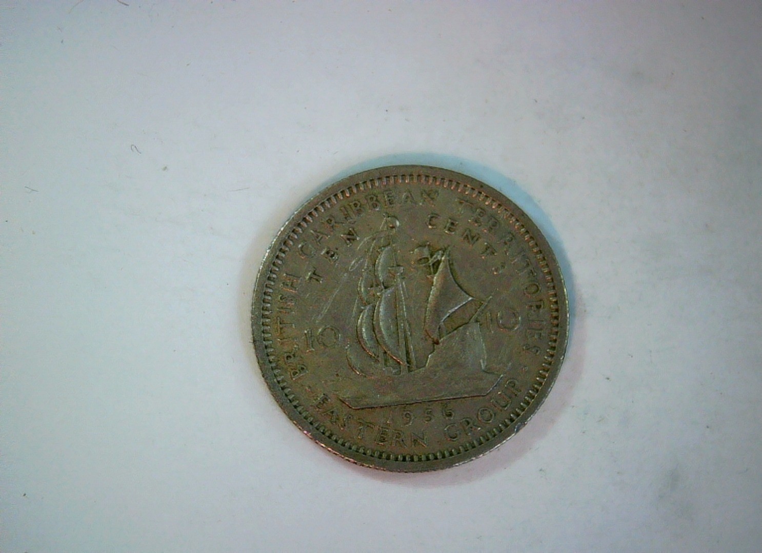 United (British Caribbean Territories, Eastern Group) 1956 10c British Caribbean