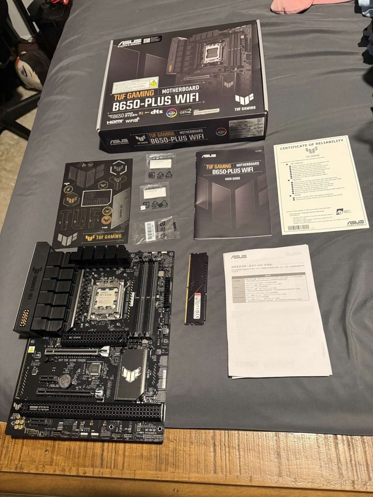 PC Parts Bundle Deal | Ryzen 9 7900X | B650-WiFi ASUS TUF Motherboard | 16GB Ram