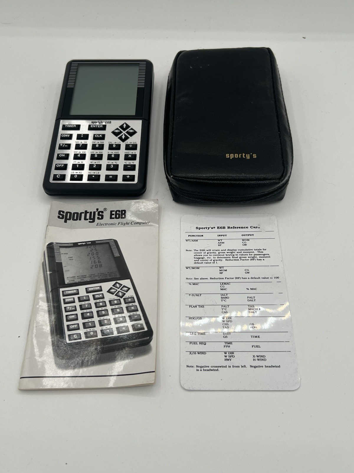 E6B Electronic Flight Computer Sportys Flight Instruments w/Manual Tested