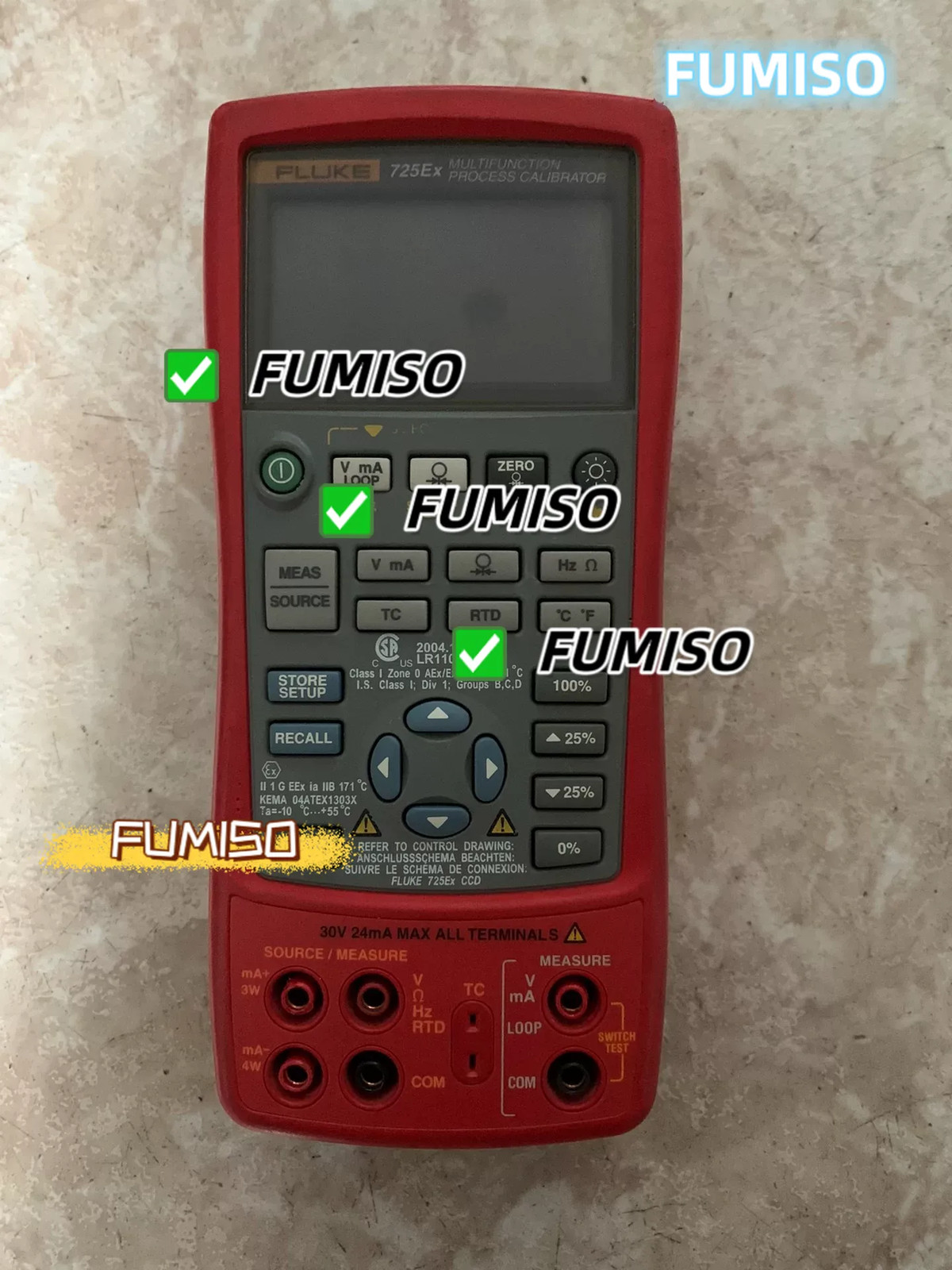 Fluke 725EX Multi-Function Process Calibrator&good working&&*_