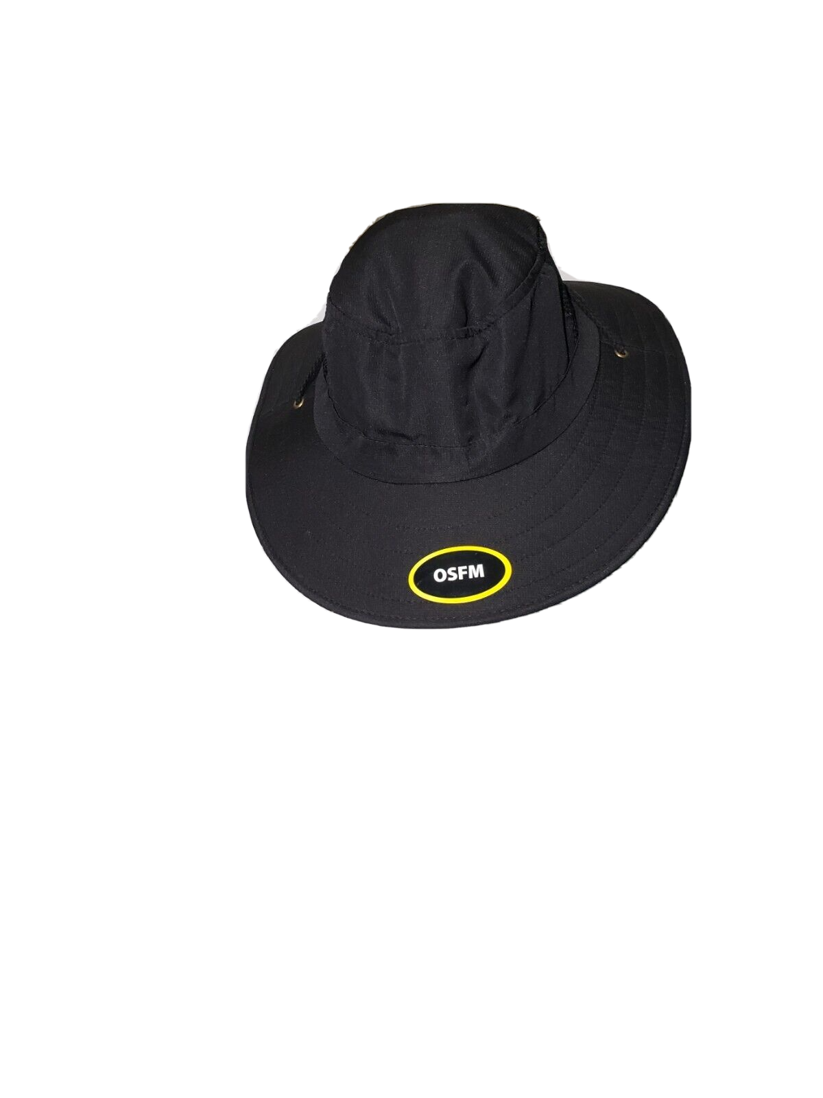 Unisex Boonie Cap Wide Brim Vented Adjustable Size Black