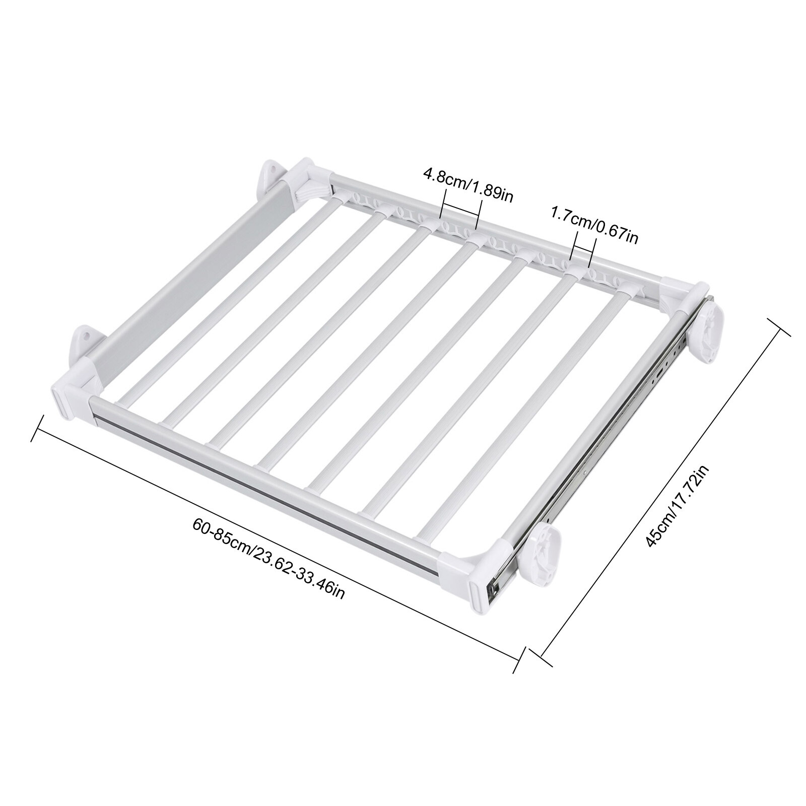 Pull Out Trousers Rack Retractable Wardrobe Pants Closet Pants Rack Load 30kg