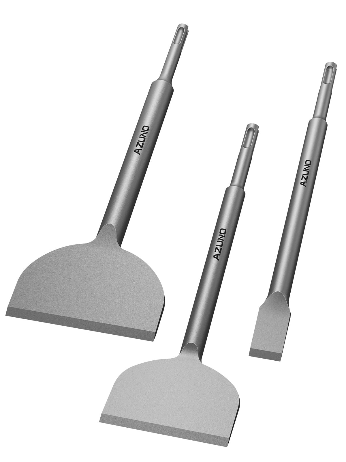 SDS Plus Chisel Set, 3-Piece Tile Removal & Demolition Bits for Rotary Hammer...