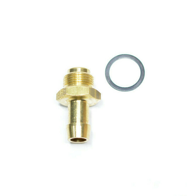Fuel Bowl Inlet Fitting 9/16-24 Thread To 3/8" Hose Barb Straight Fits: Holley