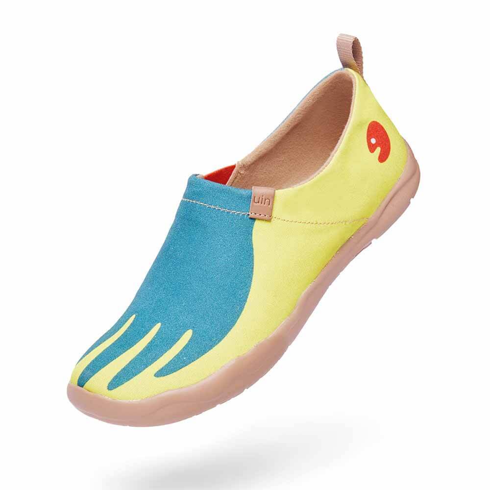 Women Size 5-10.5 UIN Slip On Shoes Canvas Comfortable Loafers "Hands of nature"