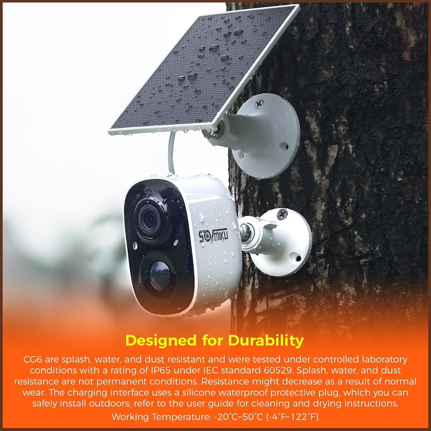 Vicohome 2K Solar Security Camera - 3MP Wireless Outdoor, Battery Powered, Co...