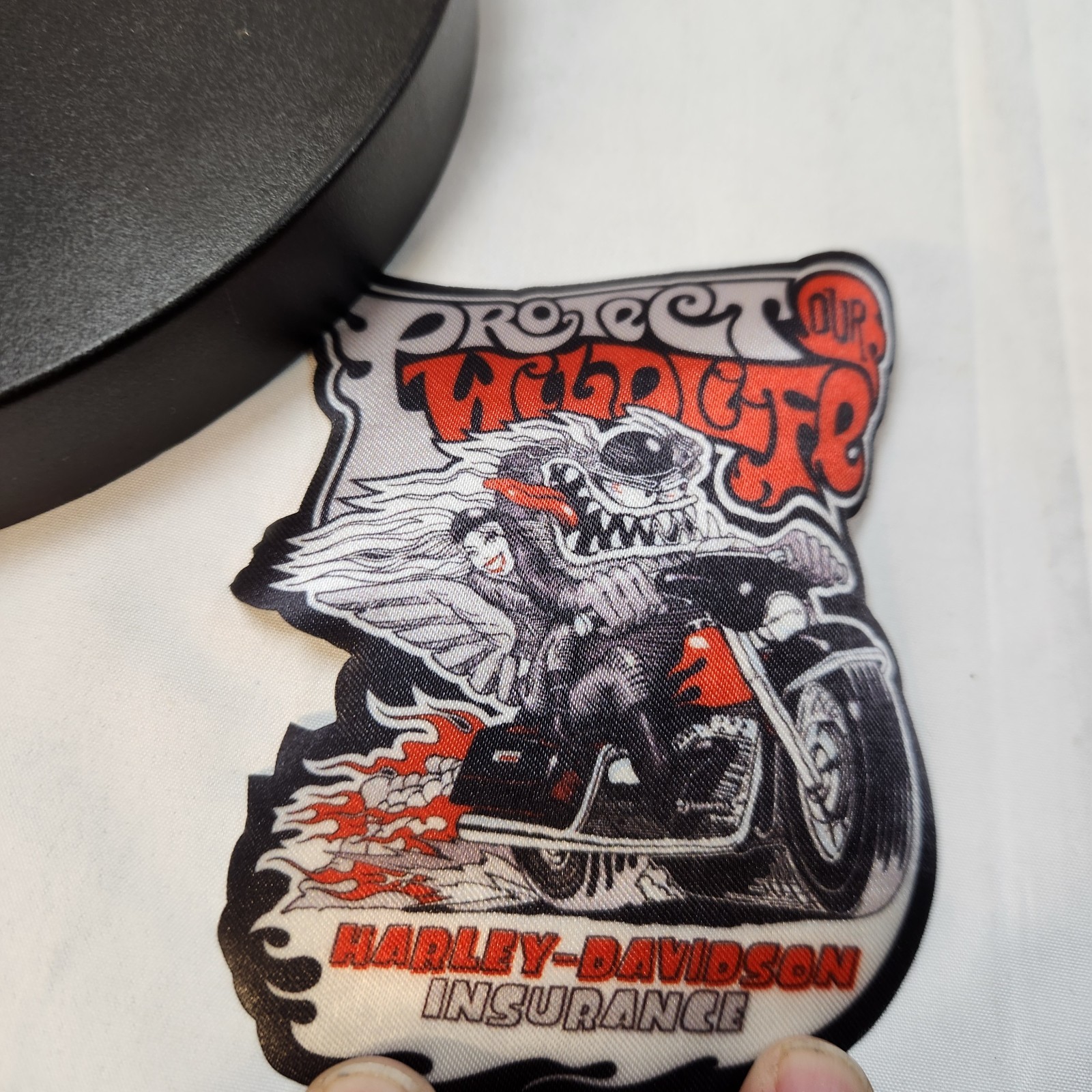 Harley Davidson Insurance Protect Our Wildlife Biker Patch Rare