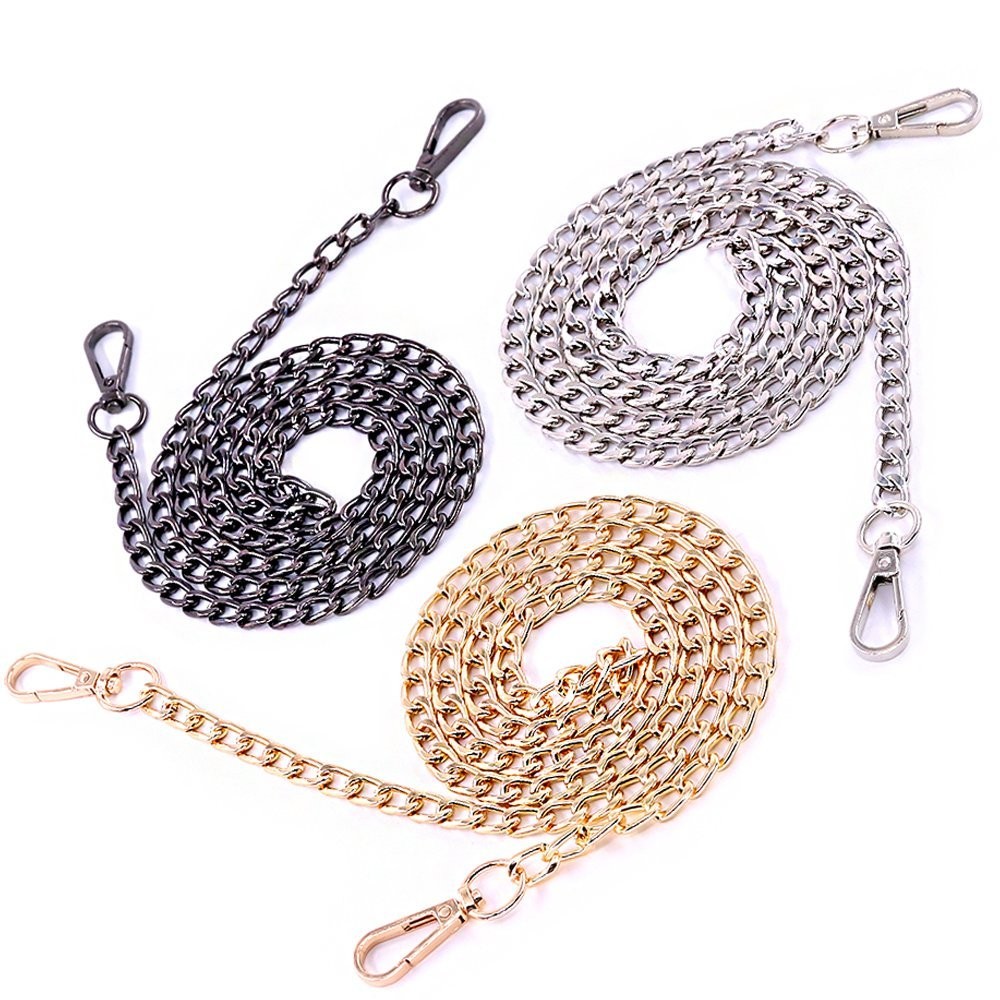 3 Pack 47 Inch Purse Chain Strap Replacement with Buckles for Shoulder Handbag