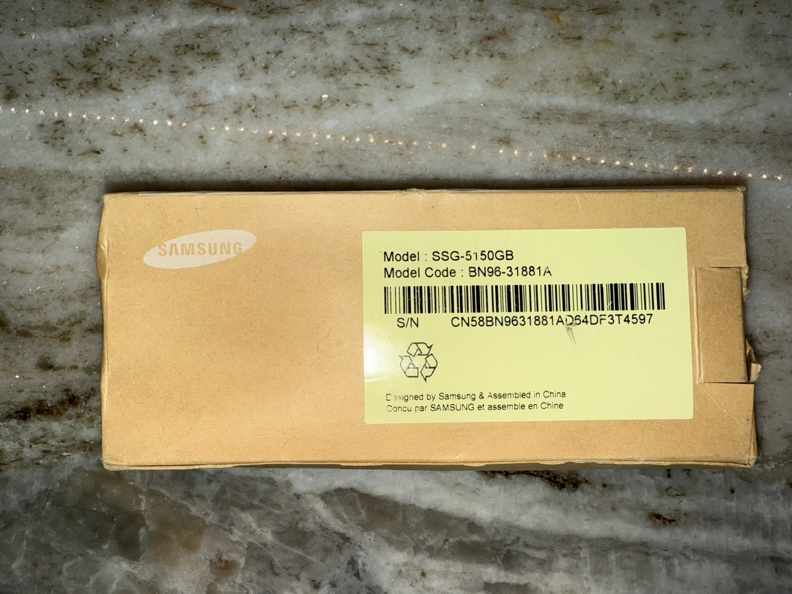 Samsung Active 3D Glasses SSG-5150GB BN96-31881A Black 1Battery Included 2-Pack