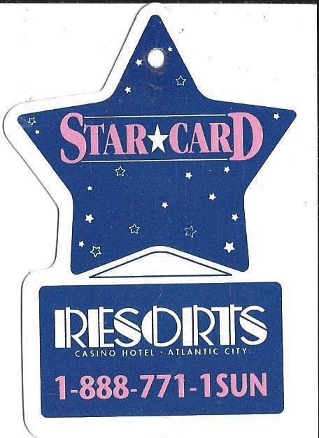 Resorts Casino - Atlantic City, NJ - Keyring Dangle Card, no lines in logo