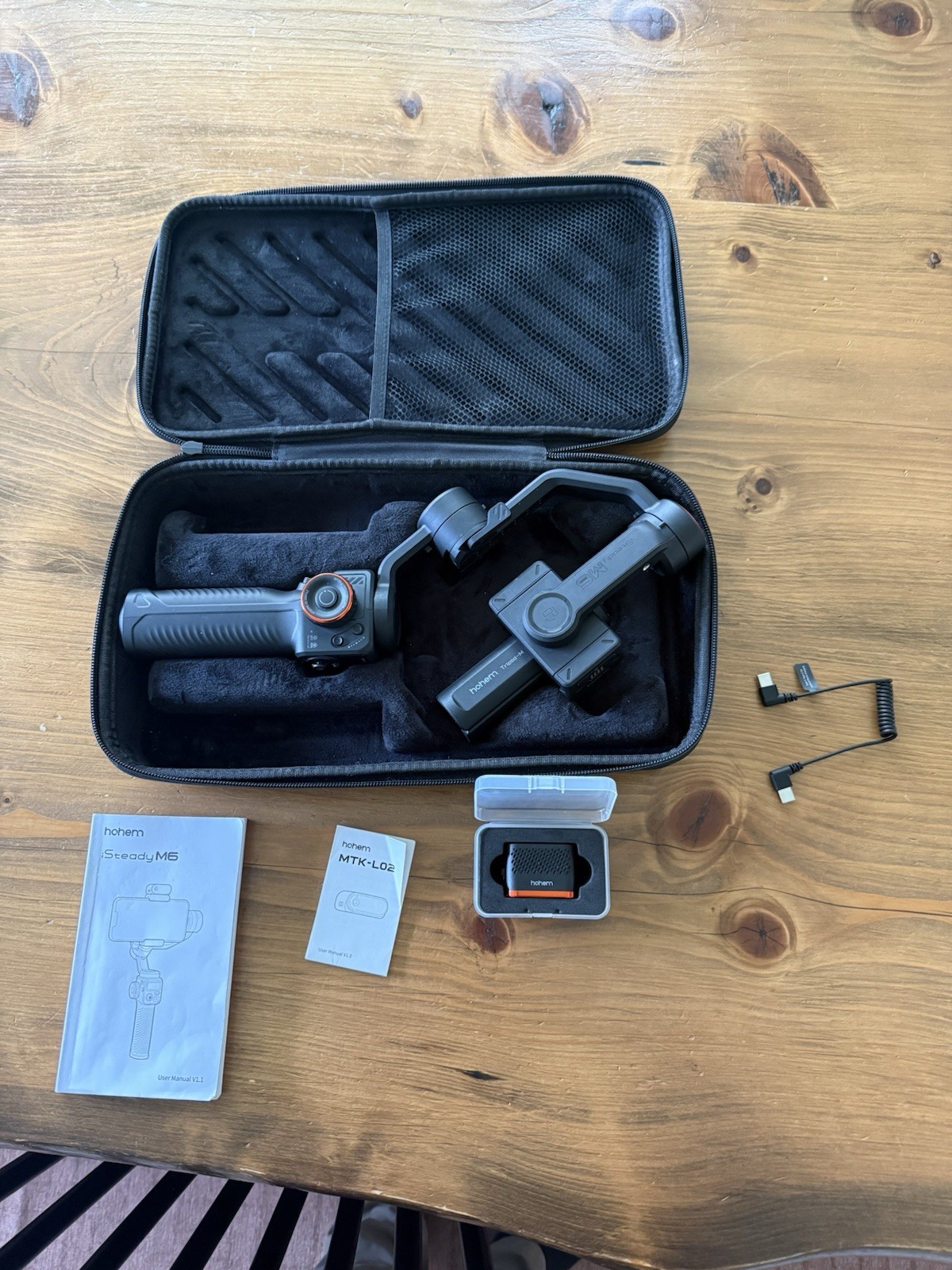 hohem iSteady M6 Kit 3-Axis Smartphone Gimbal Stabilizer Complete W/ MTK-L02