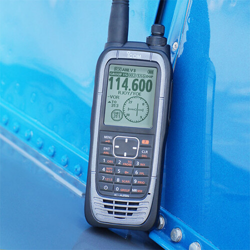 VHF AIRBAND HANDHELD NAVIGATION TRANSCEIVER w/ GPS Bluetooth by iCom p/n IC-A25N